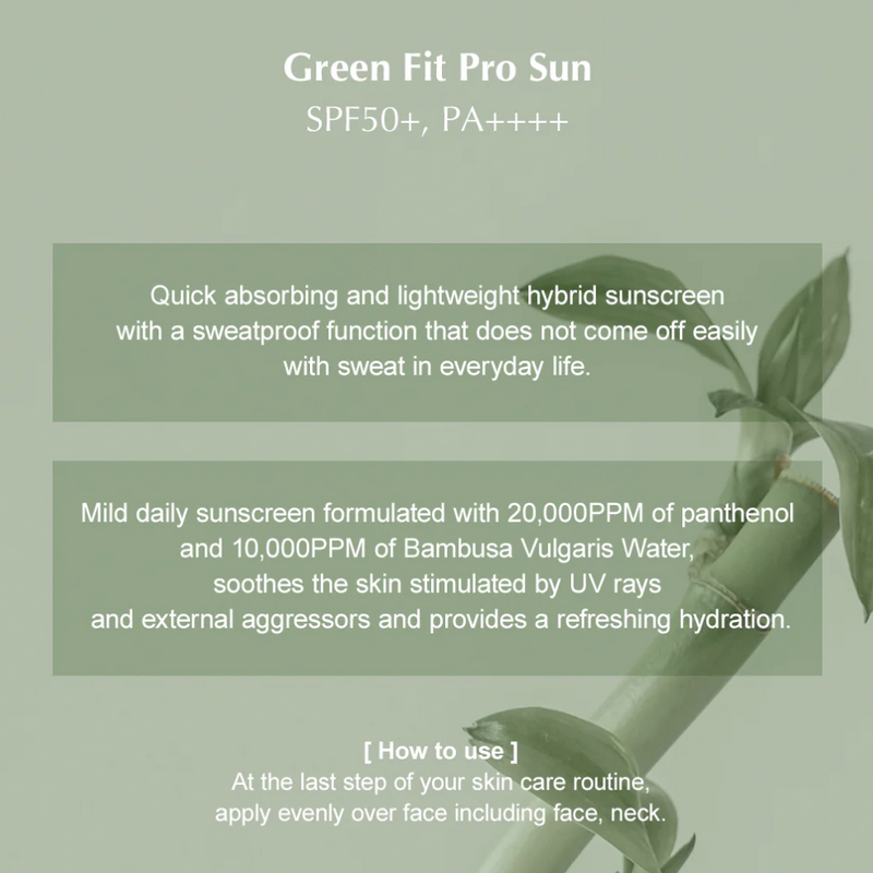 KAINE Green Fit Pro Sun SPF50+ PA++++ 55ml